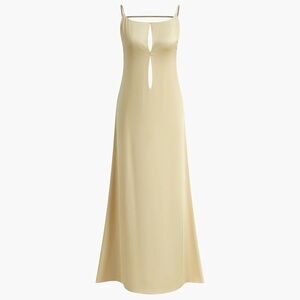 Commense Backless Vacation Satin Long Dress (new with tag)